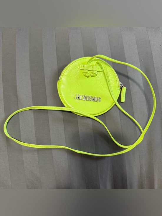 Jacquemus Handbags - JACQUEMUS Leather Le Pitchou Petite (lime)